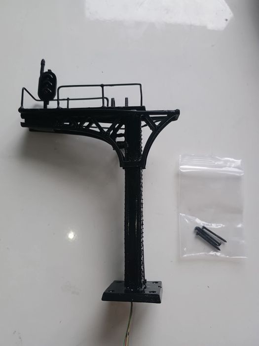 Semnal 3 focuri cu consolă CFR semafor machetă trenuleț electric HO