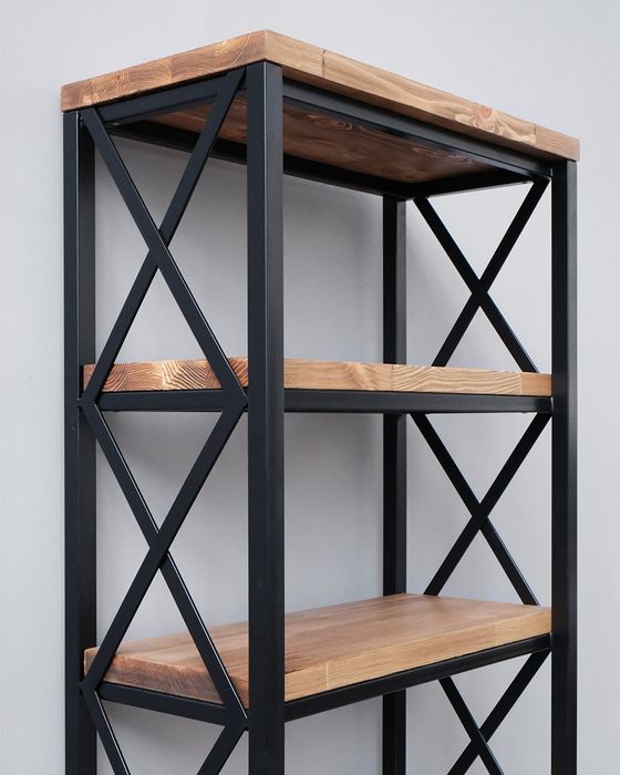 Стеллаж лофт интерьер вешалка светильник лофт