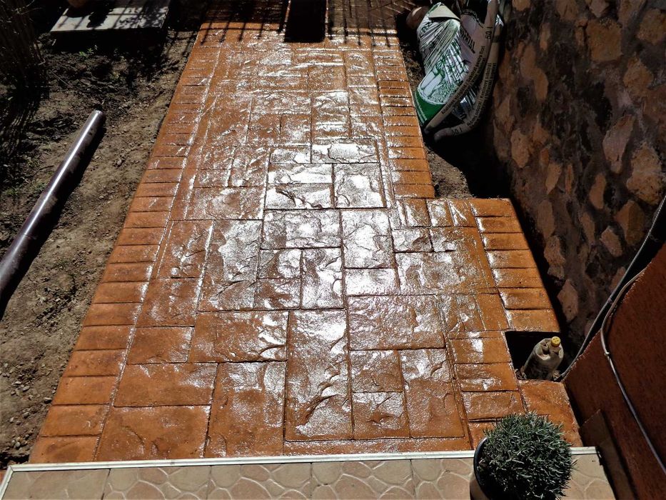 Beton Amprentat , Beton Amprentat în vertical, Beton Elicopterizat