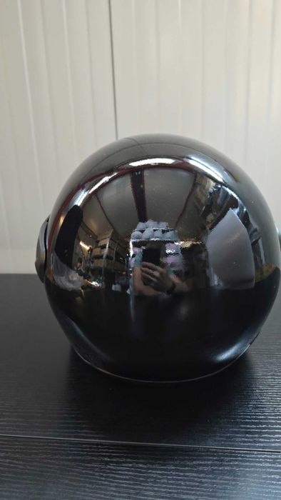 Casca Moto/Scuter/ATV, viziera detasabila, marime universala, Negru Lucios