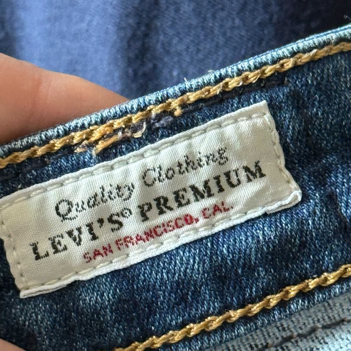 Дамски дънки Levi’s Premium W24 L30, тъмносини, skinny fit