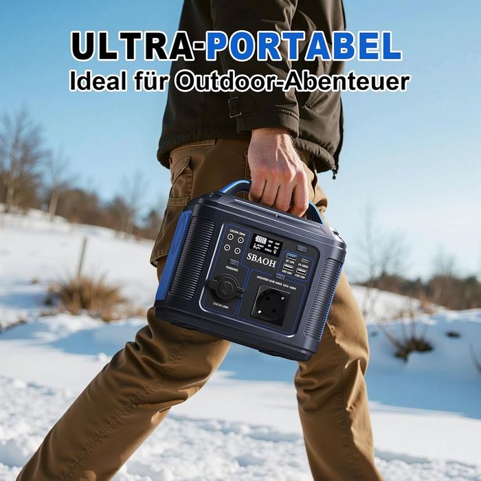 Намален 50% - Преносима Захранваща Станция SBAOH 300W/296Wh – Соларен