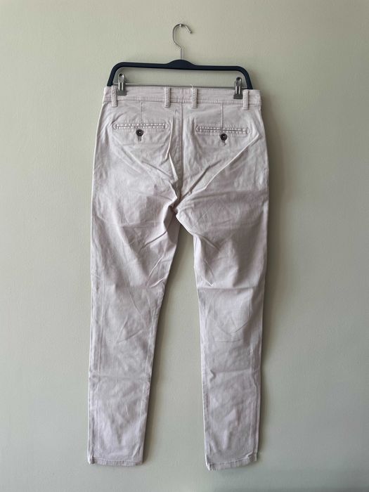 Мъжки skinny fit бежов панталон