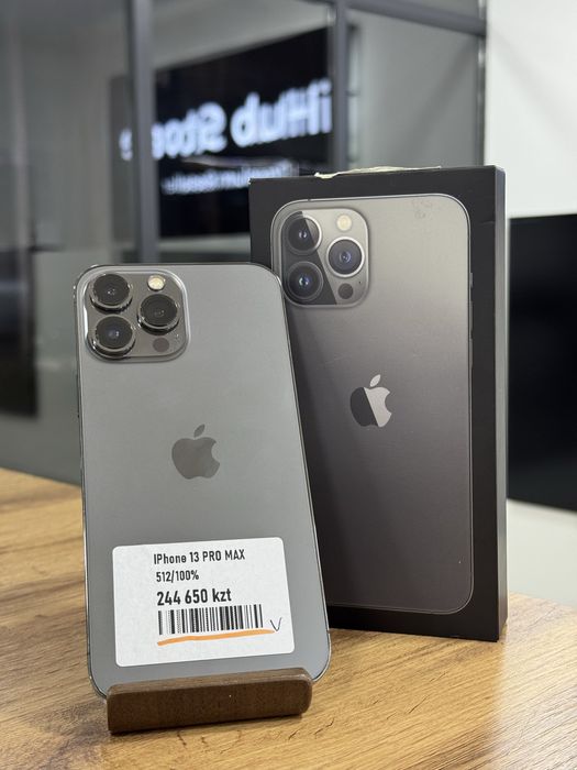 iPhone 13 ProMax•512GB/100%Graphite Айфон 13 ПроМакс•512ГБ/100%Графит