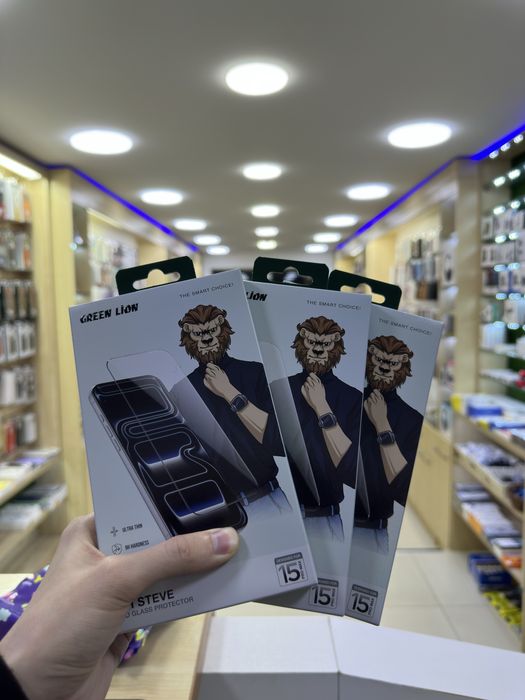 Защитные стекла Green Lion для iPhone 13/14/15/16/17 Pro/Max
