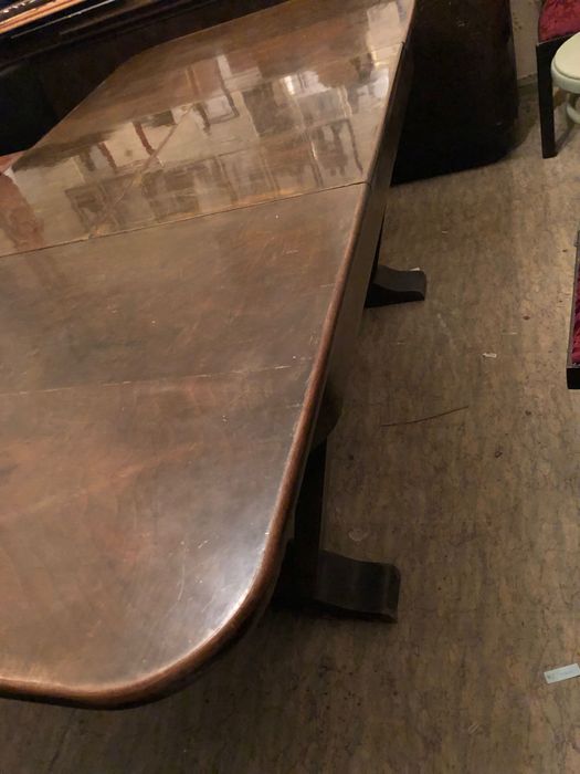 Антикварна разтегаема маса масив и столове