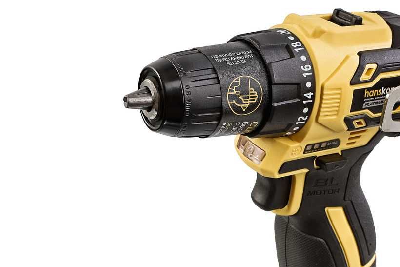 Дрель аккумуляторная б/щ Hanskonner 14,4В 45Нм, 2х2.0Ач, патрон 10мм