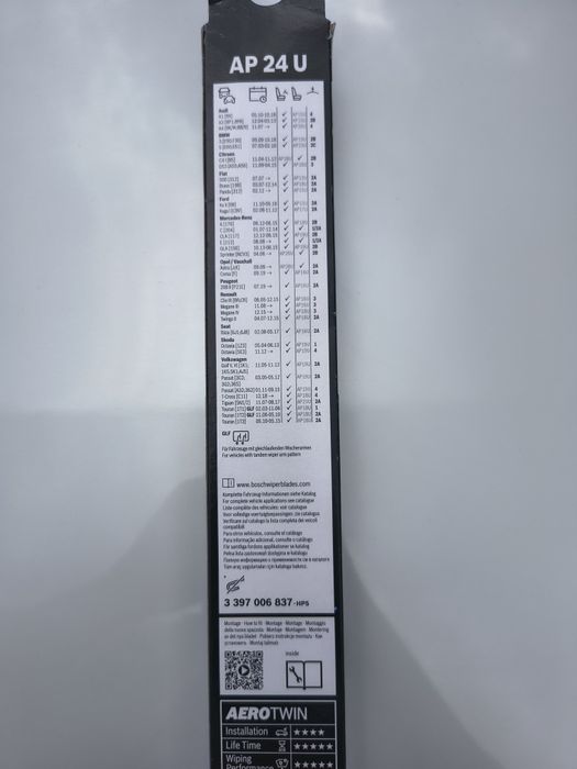 Bosch Aero twin 600 mm/24"