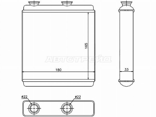 Радиатор отопителя салона Opel Meriva
