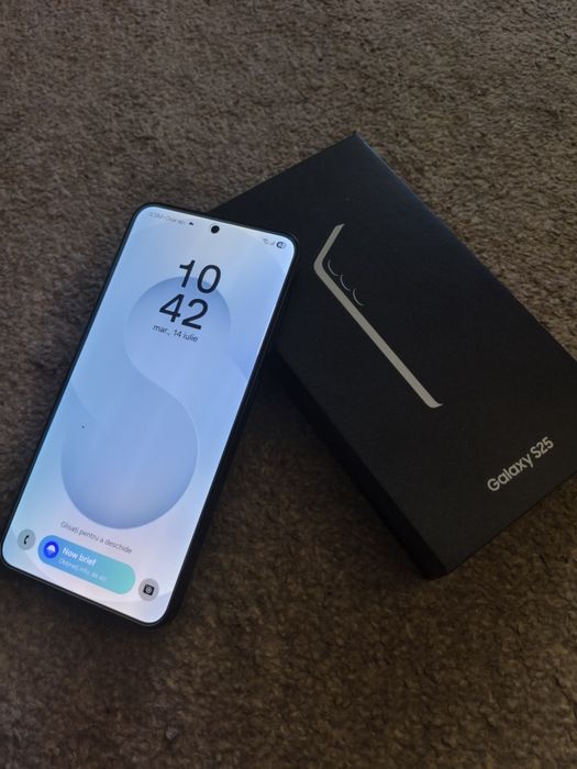 Samsung S25 impecabil baterie nefolosită, desigilat acum cateva zile kg off + garanție 12 luni soft