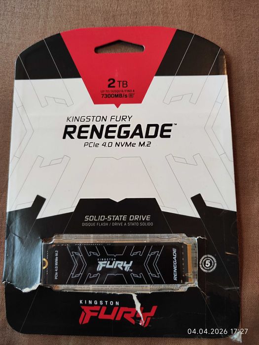SSD 2TB Kingston Fury Renegade M.2 SFYRD/2000G