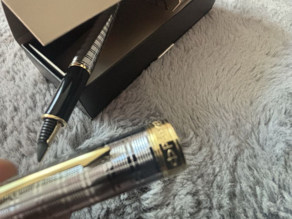 PARKER Stilou Sonnet Chiseled Tartan K18-750 Nib Fountain