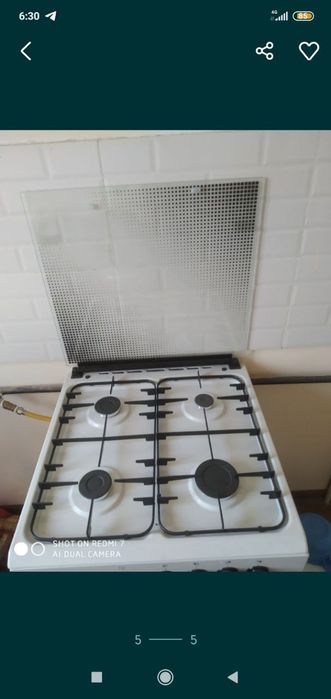 Gaz plita yangi ishlatilmagan talon qogʻozi bor