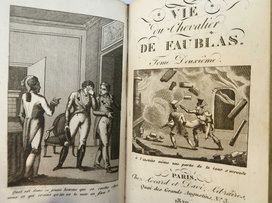 Jean-Baptiste Louvet de Couvray -La vie du Chevalier de Faublas - 1820