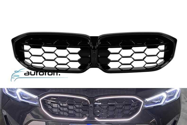 Grila iluminata compatibila cu BMW G20 G21 Facelift (2023+) Negru lucios cu LED
