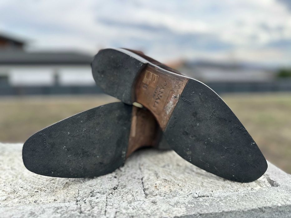 Ghete Chukka Canali din Piele Intoarsa Maro Inchis mărimea 40 26 cm