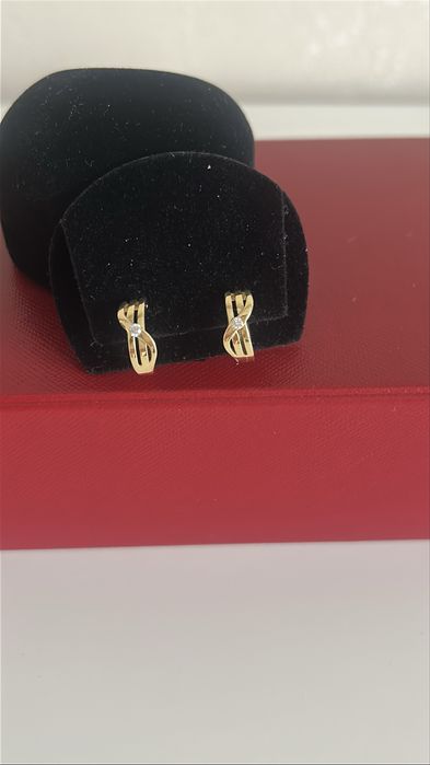 Серьги с брилиантами 750 пробы