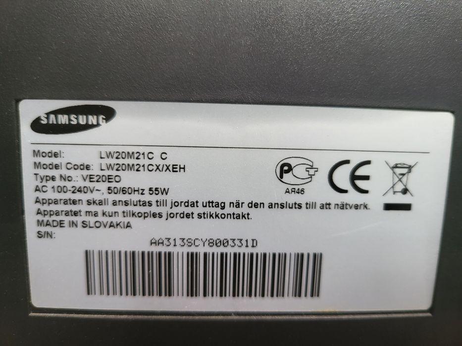 Монитор + TV тунер 20 инча Samsung LW20M21C