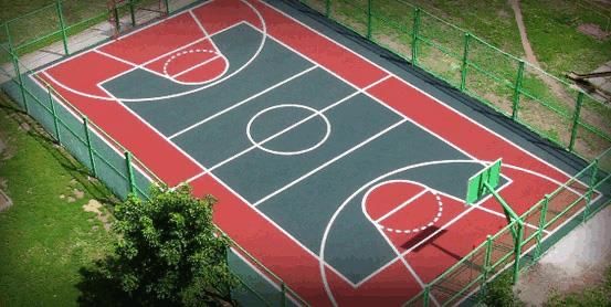 Rezina pokritiya sport stadionlari uchun maxsus voleybol basketbol