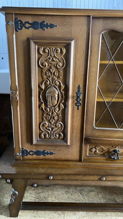 Mobilier din Lemn Masiv Sculpturi Vintage Antic