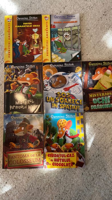 Geronimo Stilton, serie 7 cărți, vol. 3, 4, 10, 13, 16, 18, 19