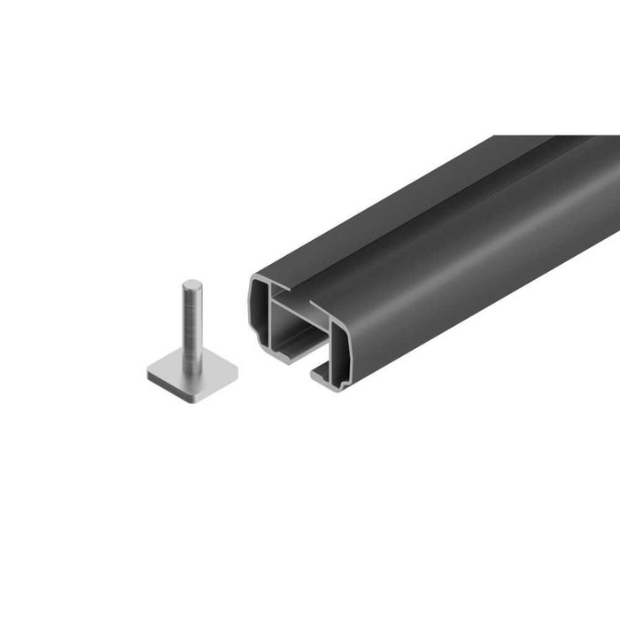 Алуминиеви напречни греди багажник Nordrive Helio Rail XL Black 140см