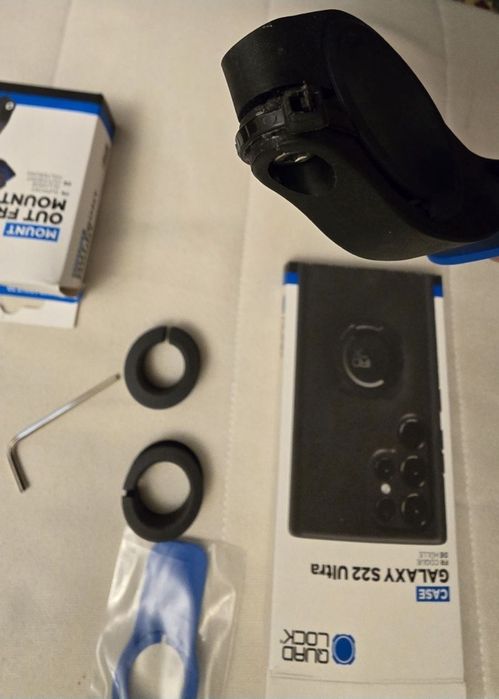 Suport bicicleta telefon + husa Quadlock ptr Samsung S22 Ultra