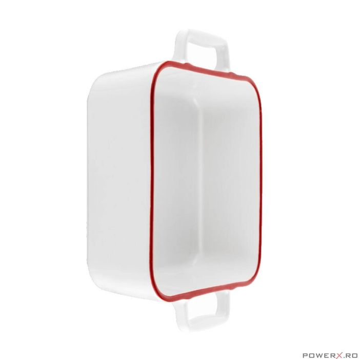 Vas termorezistent din ceramica patrat pentru cuptor, 33 cm,