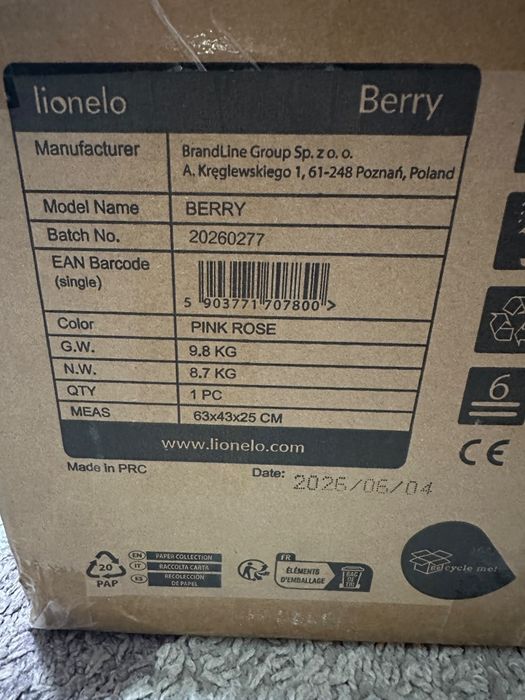 Tricicleta copii Lionelo Berry, Noua