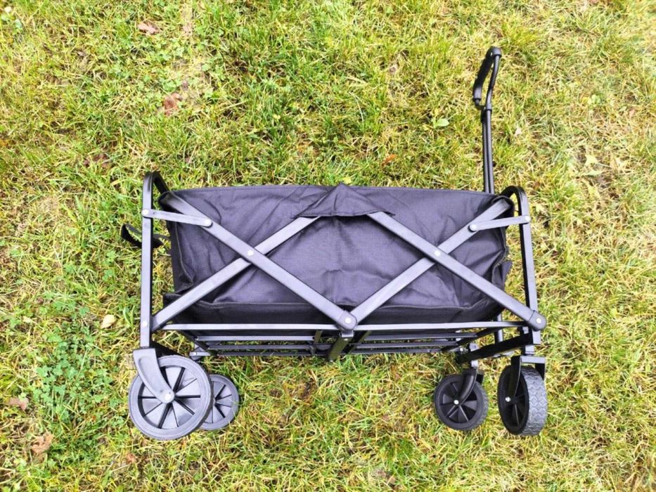 Многофункционална сгъваема количка 2 в 1 с масичка за къмпинг и пикник