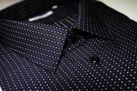 Camasa femei H&M, marimea 36/S, neagra cu imprimeu cu puncte albe