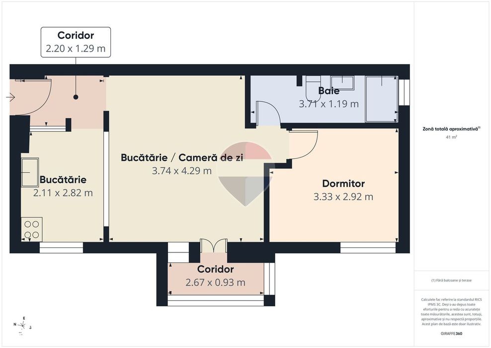 Apartament 2 camere de închiriat | Piața Amzei – Bloc 1980