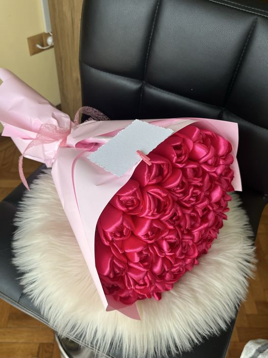 Buchet lalele din satin