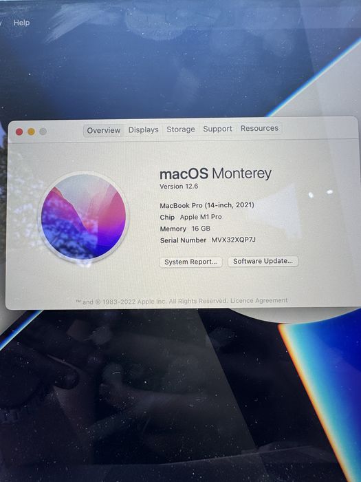 MacBook Pro 14” (2021) – M1 Pro / 16GB RAM / 512GB SSD – Space Gray