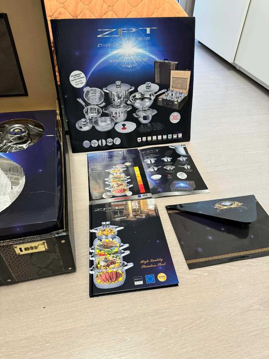 Професионален комплект съдове ZPT International 16 части в куфар.