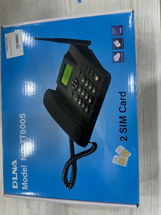 Новый двухсимкартный  Стационарный Телефон  (с аккумулятором)