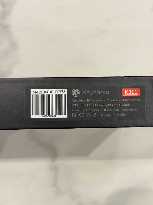 Keychron K3 (K3E1) гейминг механична клавиатура с нисък профил (Bluetooth/кабел)