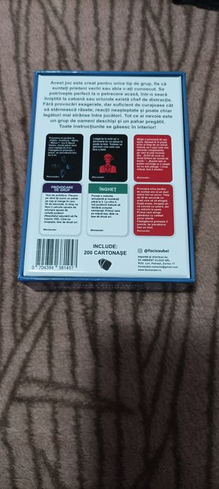 Joc de cărți  divertisment Faci sau bei