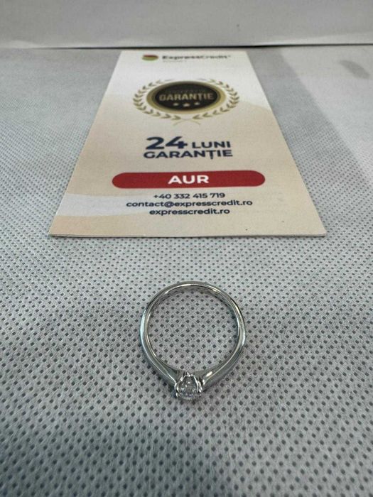 (Ag41) Inel aur, 18K B5891 - Certificat de garanție!