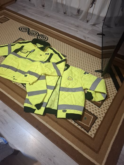 Geaca dubla impermeabila fosforescente