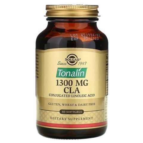 Тоналин, жиросжигатель.Solgar Tonalin.1300 mg CLA.60 капсул