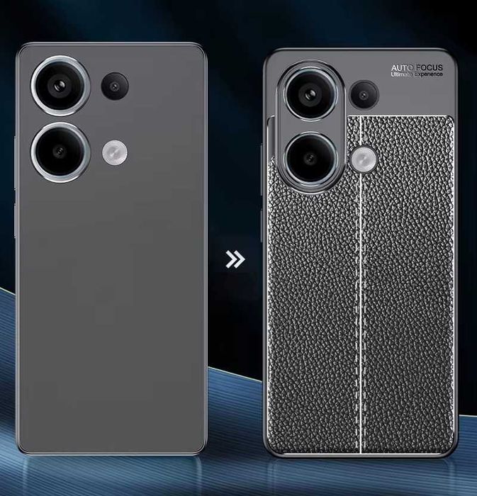 Xiaomi Redmi Note 13 Pro 4G / Note 13 4G - Луксозен Кожен Кейс Гръб AF