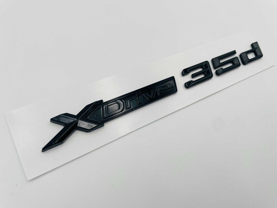 Emblema compatibila BMW x-drive 35d negru