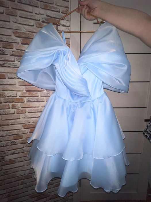 Коктейльное платье из органзы