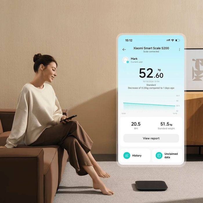 Умные Весы Xiaomi Smart Scale S200 1 Год Гарантия Глобальная Версия