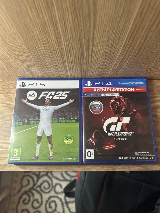 Диски fifa 25 и gran turismo