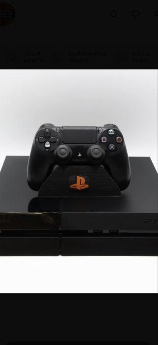 Ps4slim 500gb +controler original+8 jocuri+controler fake