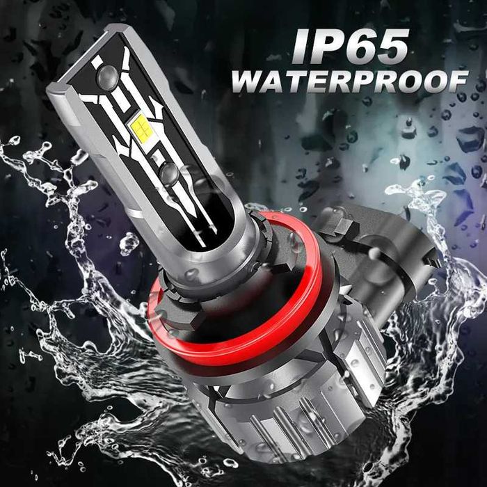 Радиаторни умалени мини LED диодни крушки H7 H1 H4 лед комплект canbus