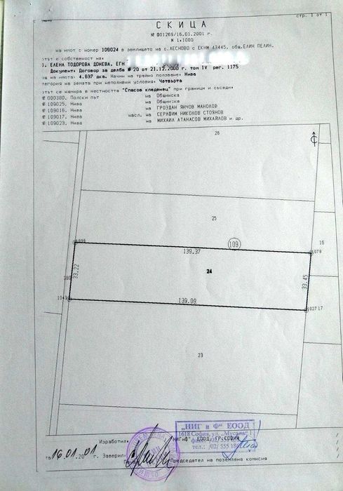 Продавам земеделска земя в с. Лесново