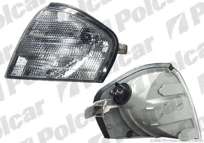 Lampa semnalizare fata Mercedes Clasa C (W202), 03.1993-03.2001, partea Dreapta, Fata, fumuriu; cu soclu bec; Omologare: ECE, Depo